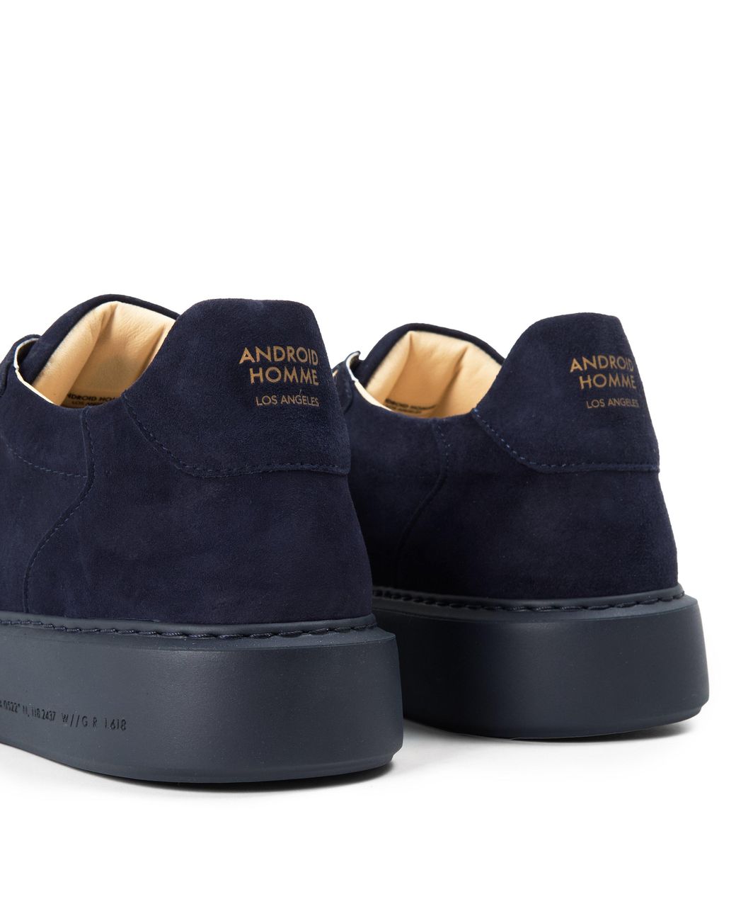Android Homme Blue Manhattan Suede Low-Top Trainers for men