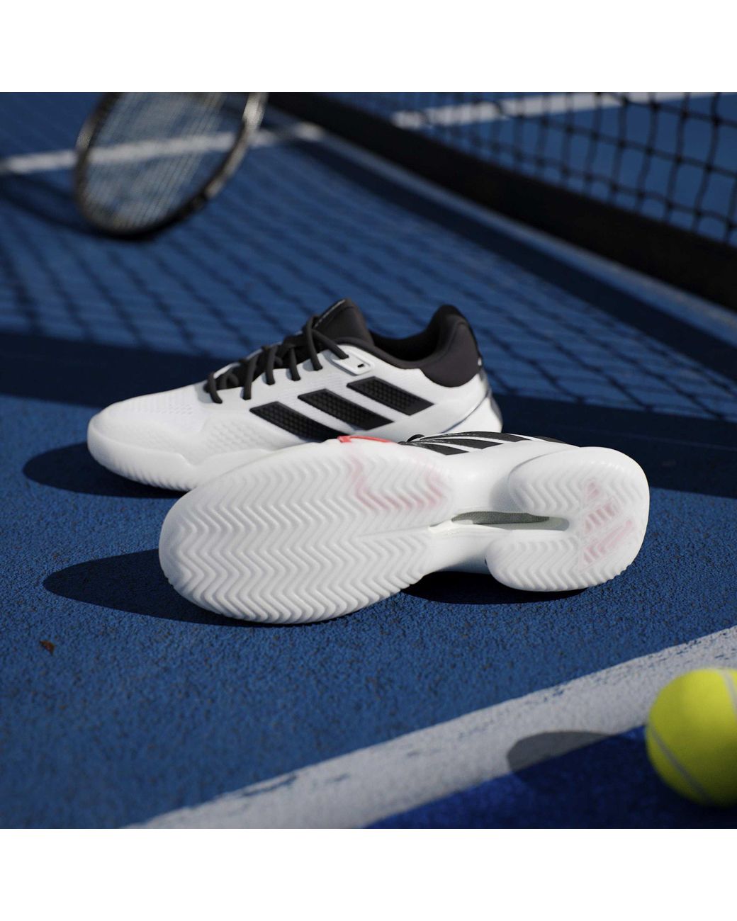Adidas Gray Barricade Tennis Shoes for men