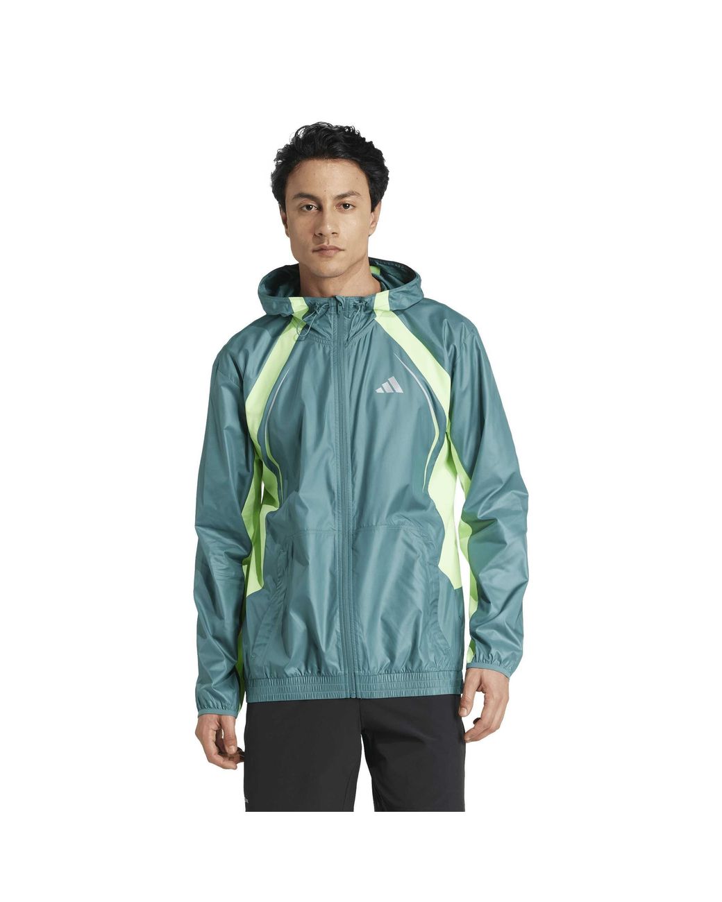 Adidas Originals Blue Tech Slim-Fit Windbreaker for men