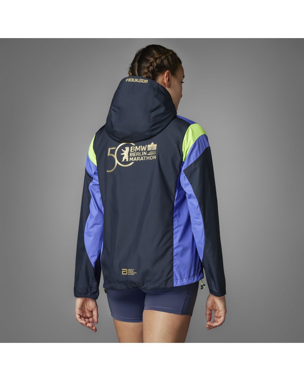 Adidas Blue Performance Running Jacket