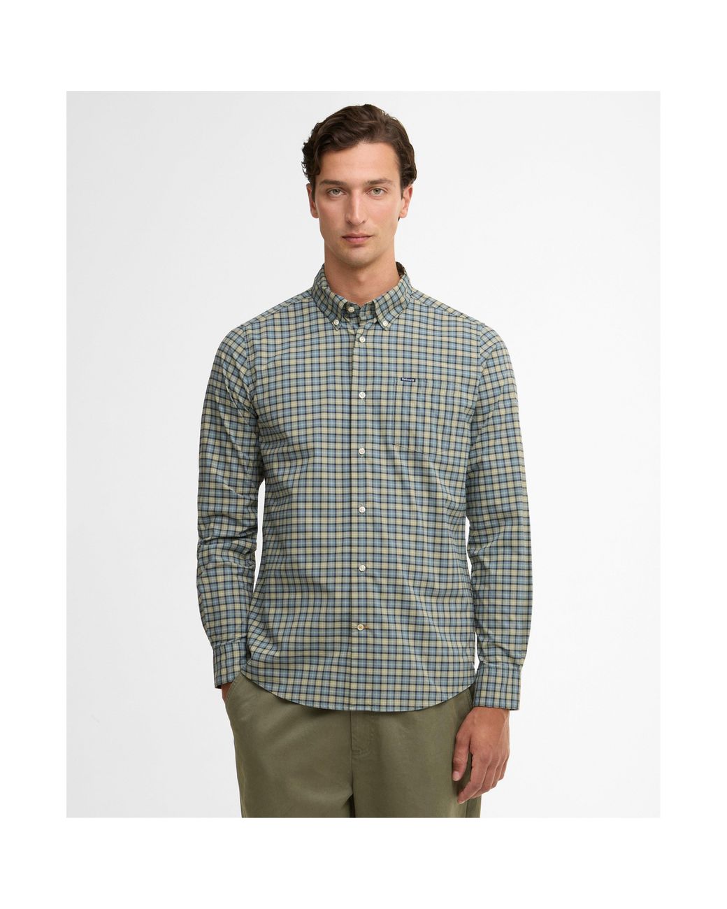 Barbour Green Lomond Tailored Fit Shirt for men