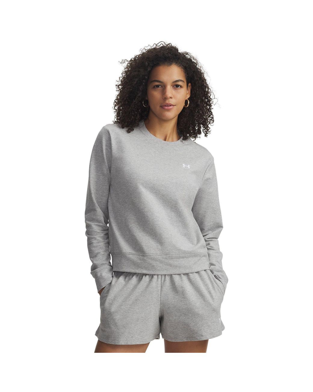 Under Armour Gray Sport Terry Performance Tracksuit Top