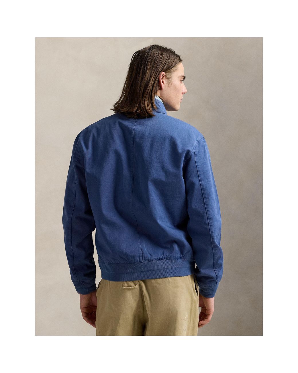 Polo Ralph Lauren Blue Badge Bomber Jacket for men