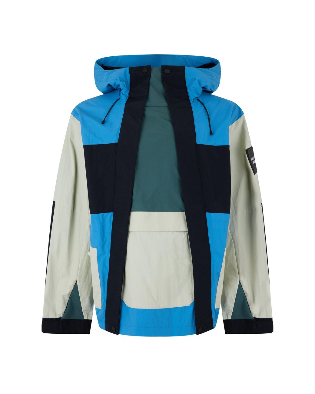 Ambush Blue Mountain Colour Block Weather-Resistant Parka for men