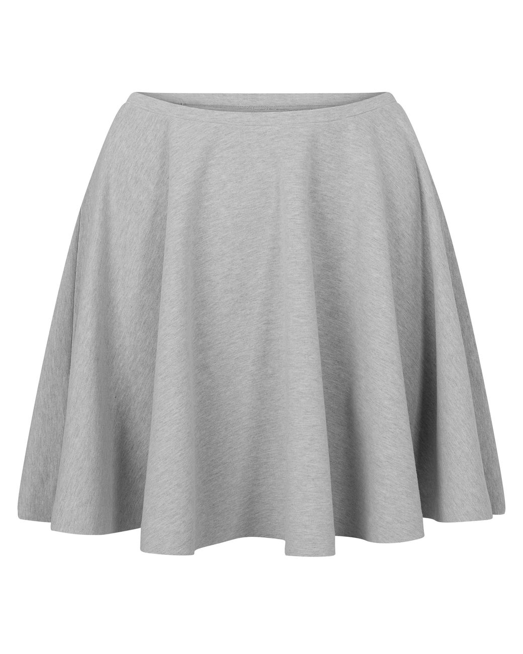 Norma Kamali Gray Flared Mini Skirt