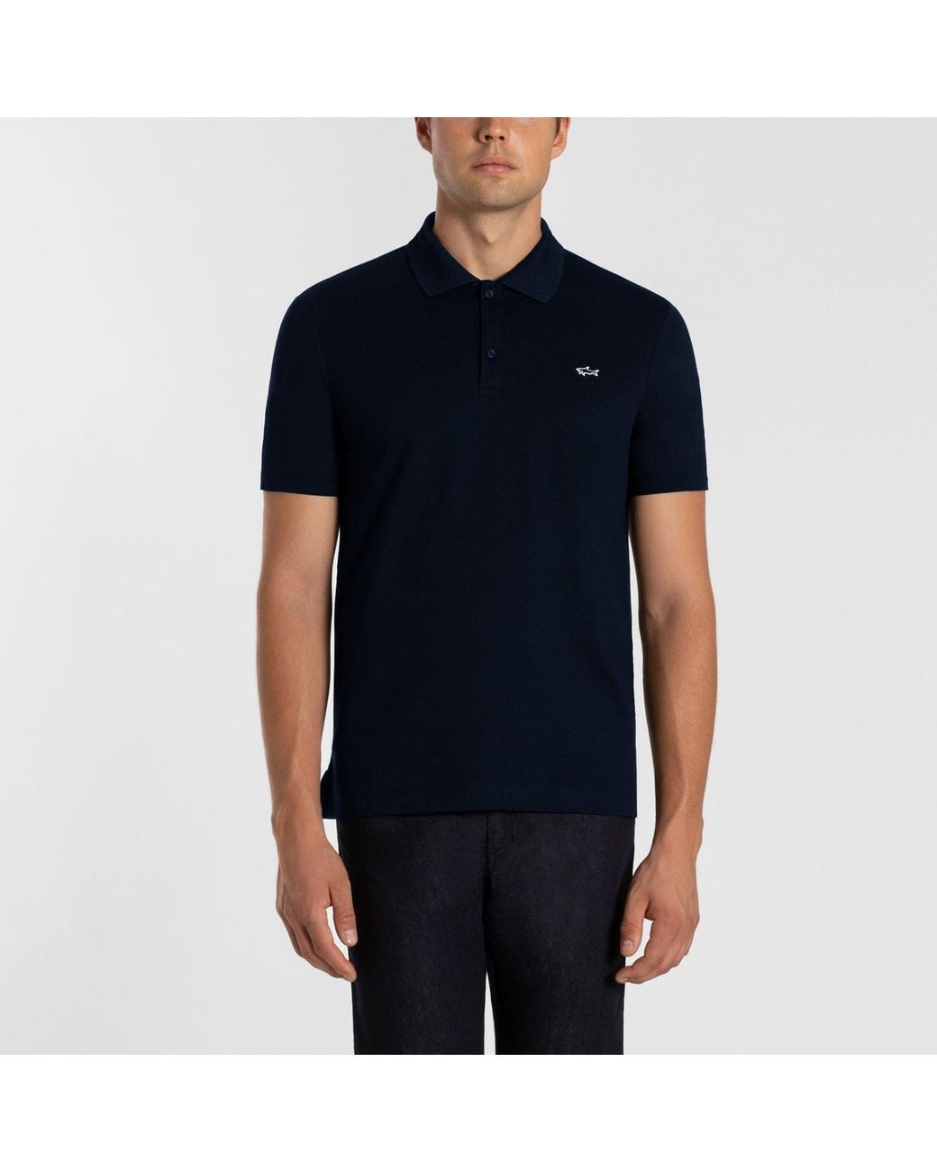 Paul & Shark Blue Logo Polo Shirt for men