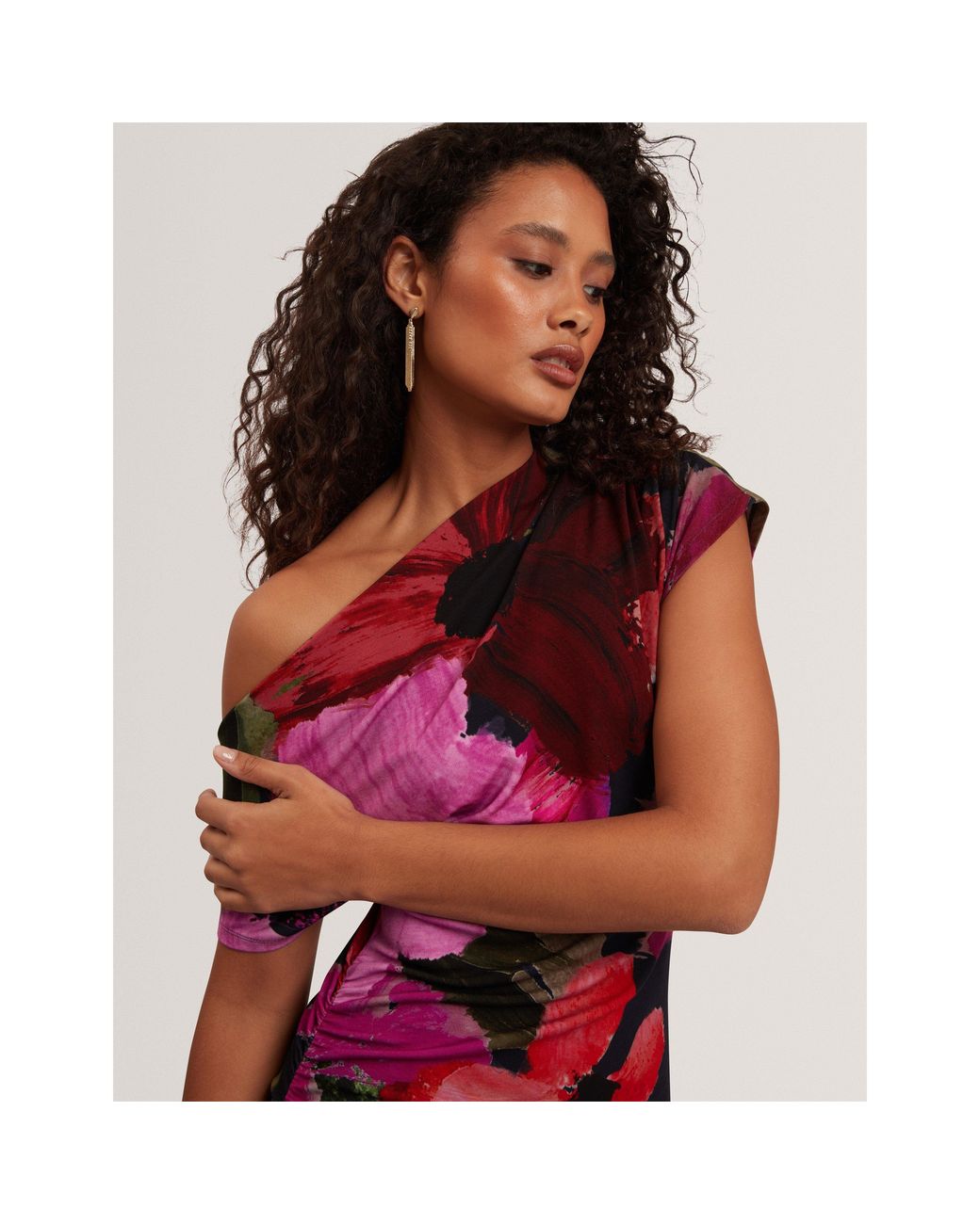 Ted Baker Purple Ted Midi Dress Ld71