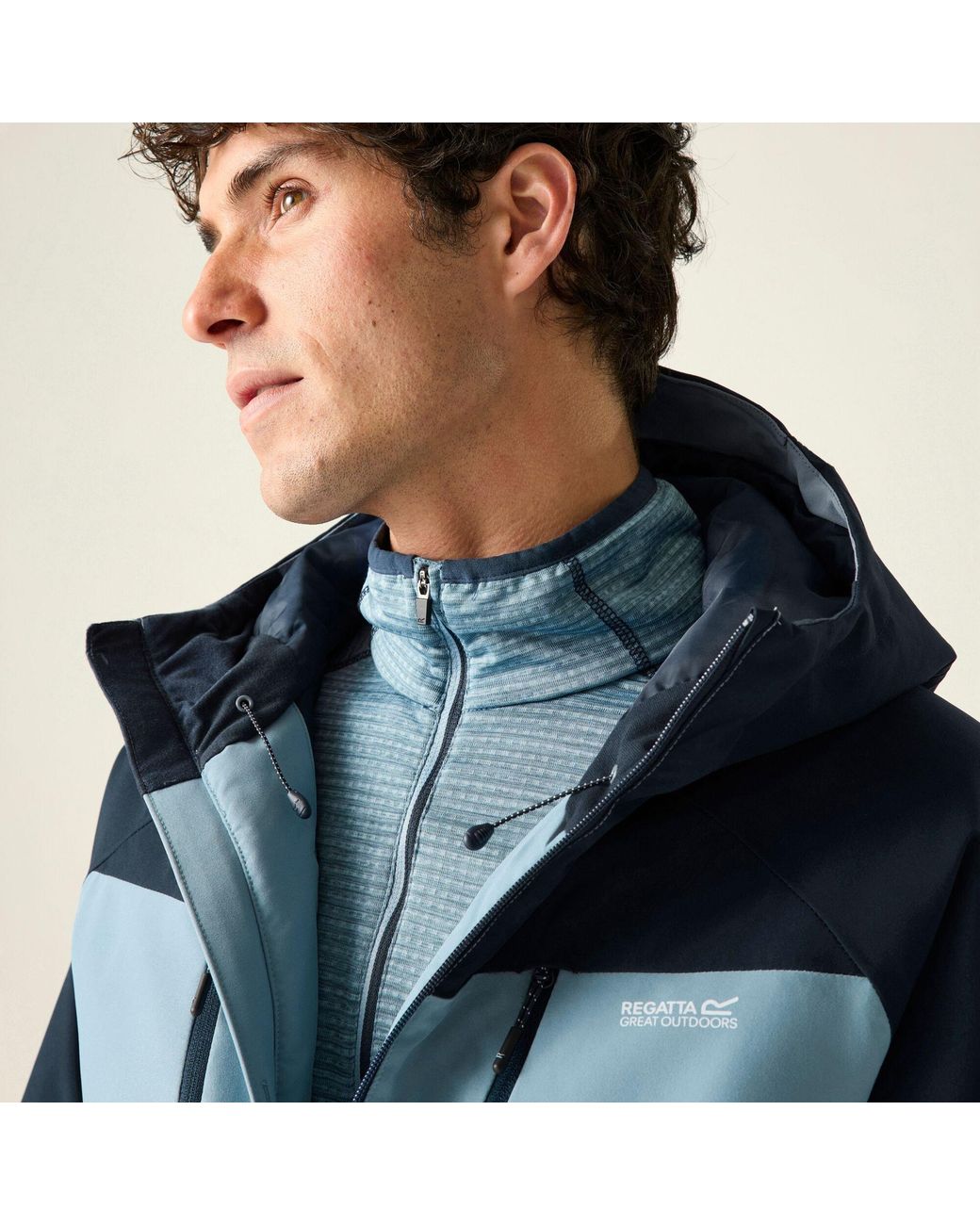 Regatta Blue Highton Stretch Padded Waterproof Jacket for men