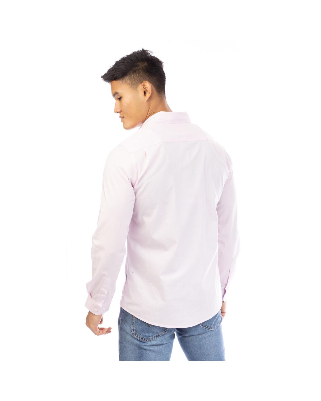 Peter Werth White Long Sleeve Plain Shirt for men