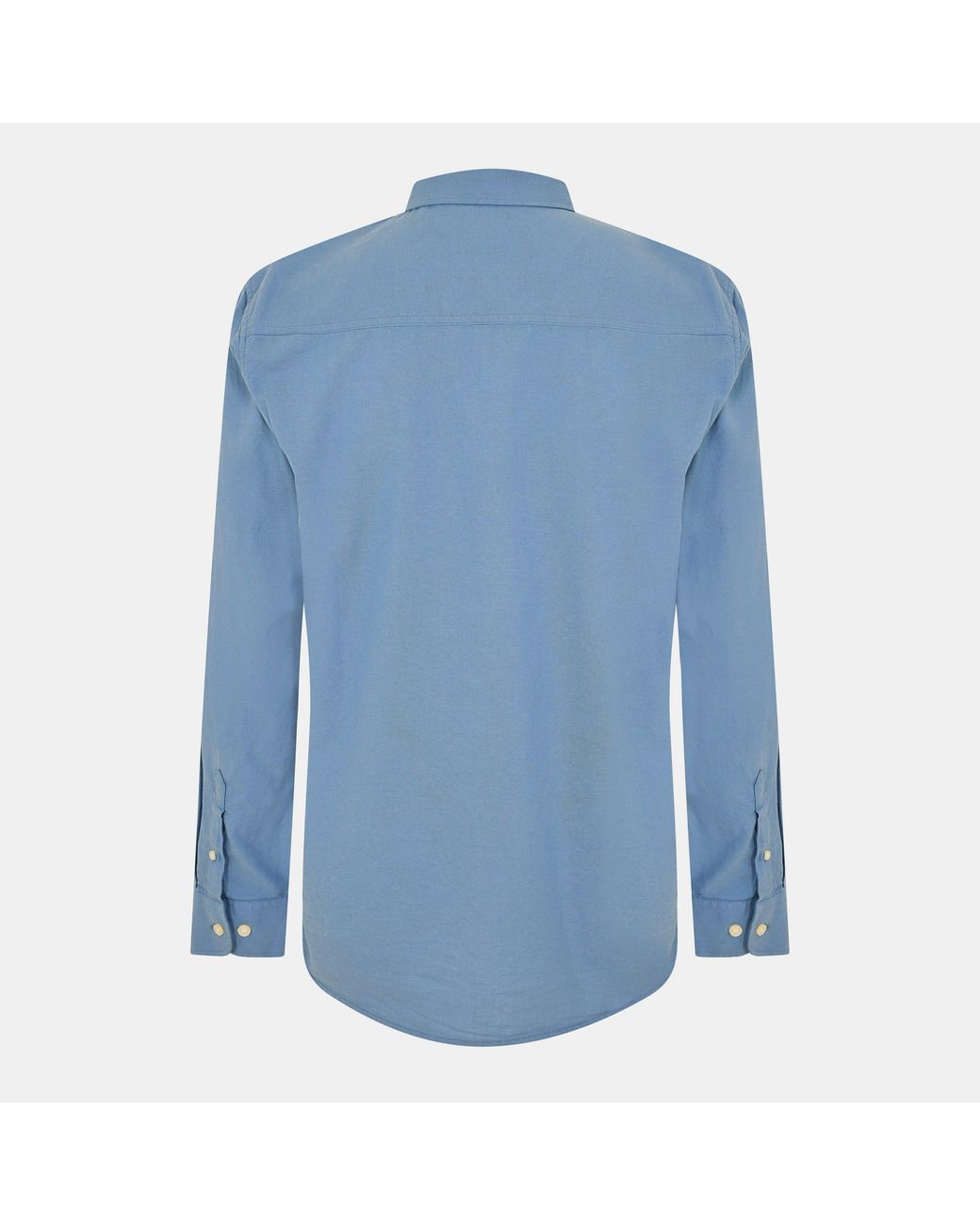 Threadbare Blue Beaconsfield Long-Sleeve Oxford Shirt for men