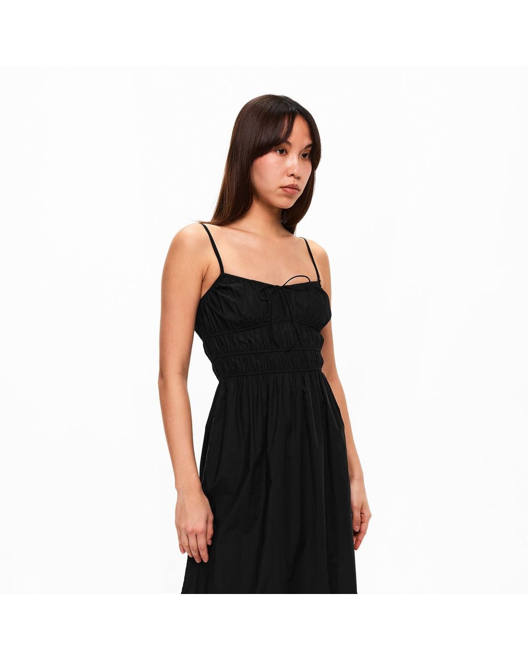 Faithfull The Brand Black Marianne Md Dr A Line Dress
