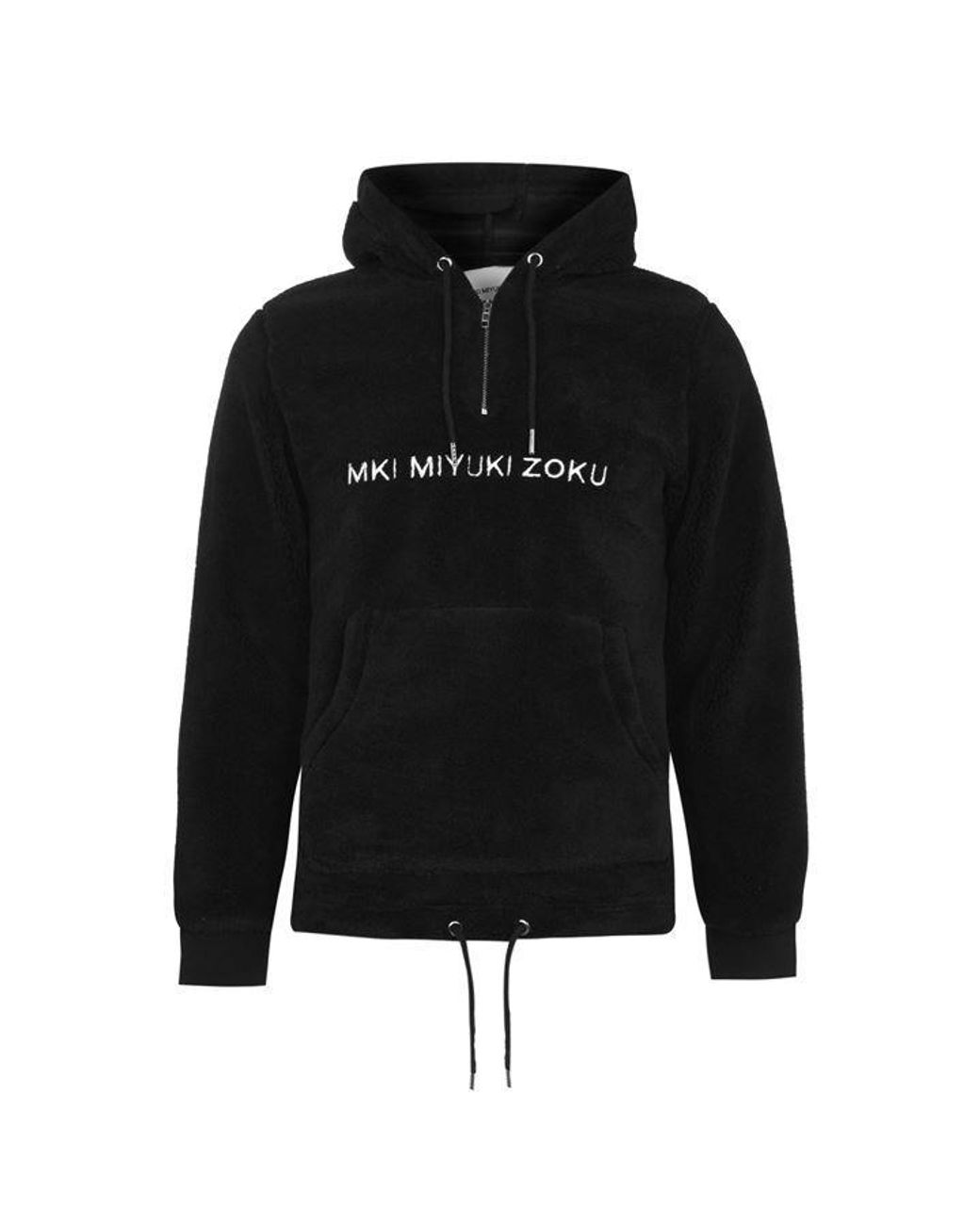 MKI Miyuki Zoku Black Sherpa Hoodie for men