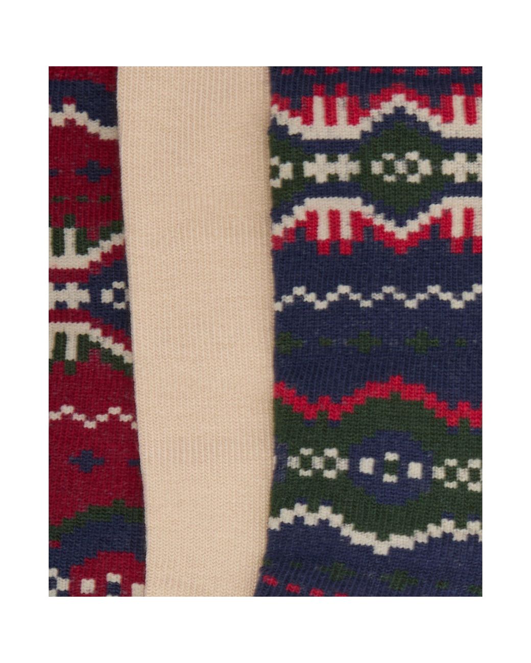 Barbour Blue Helen Fair Isle Crew Socks