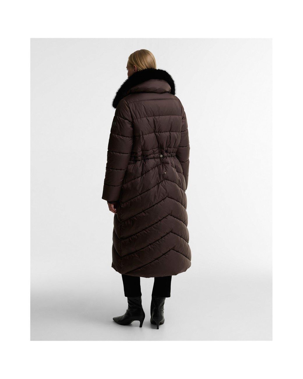 Barbour Black Cyrus Longline Puffer Jacket