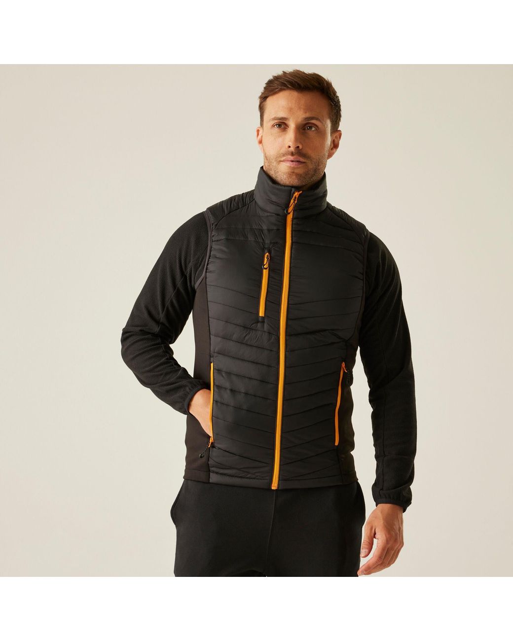 Regatta Black Navigate Hybrid Bodywarmer for men
