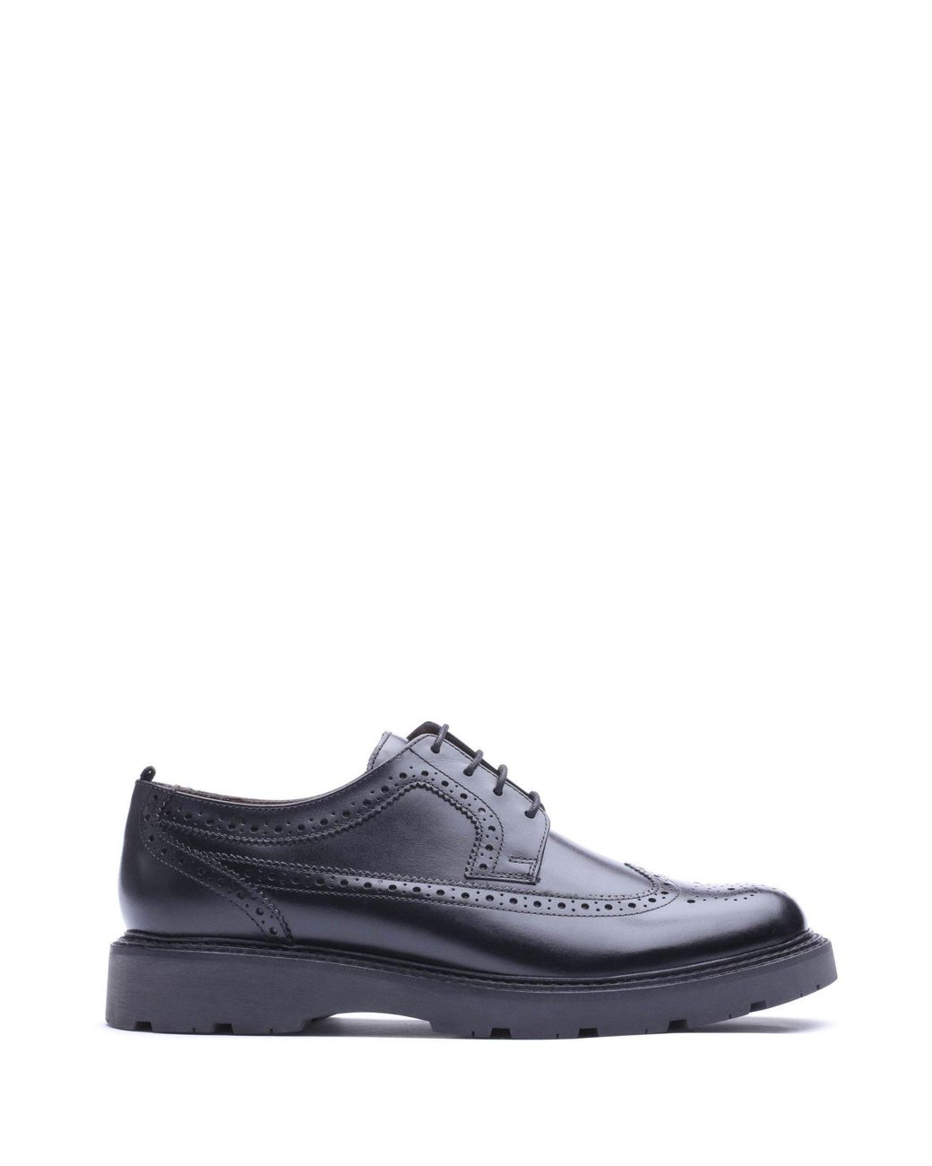Base London Blue Phase Leather Brogue Shoes for men