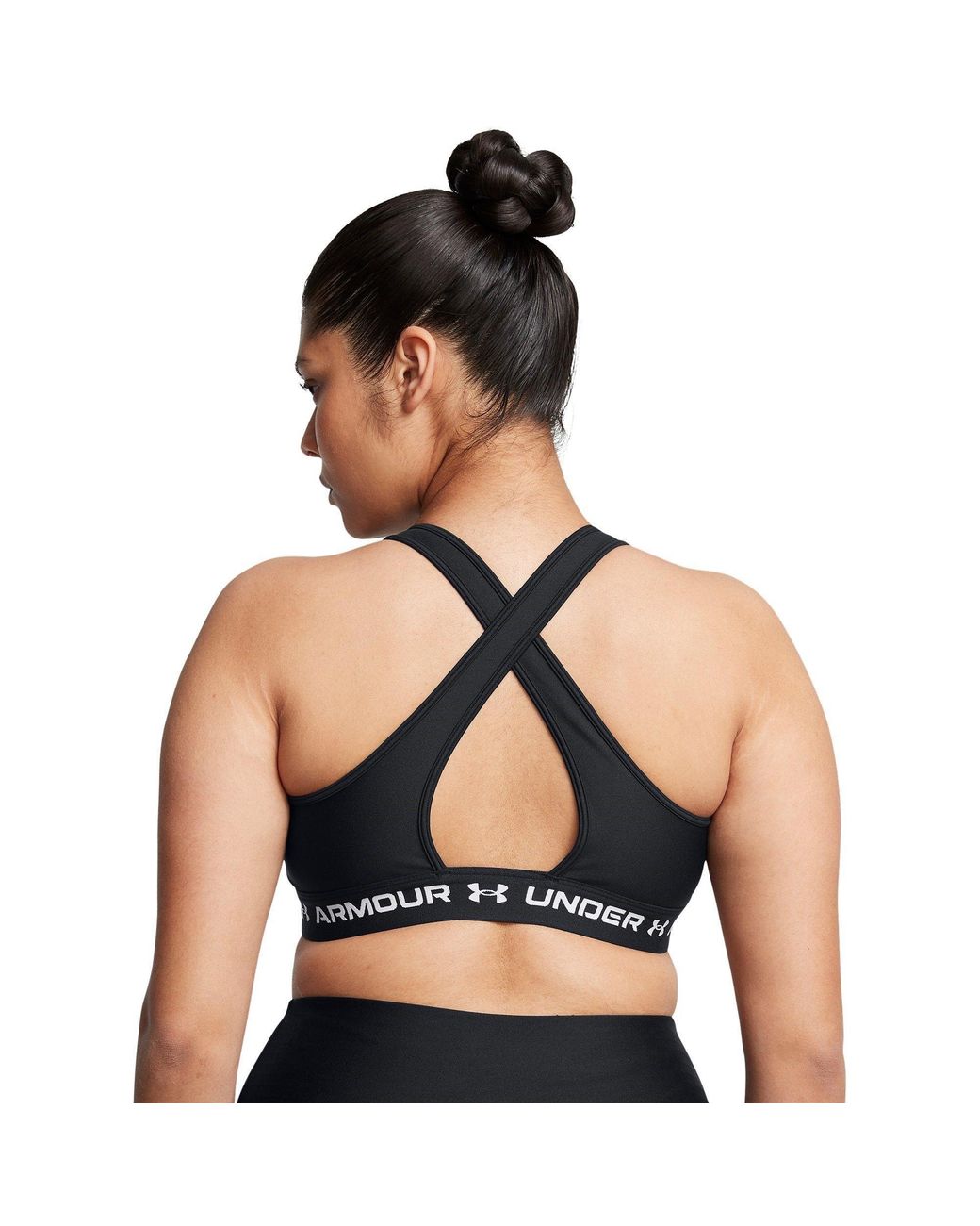 Under Armour Black Crossback Medium Impact Sports Bra
