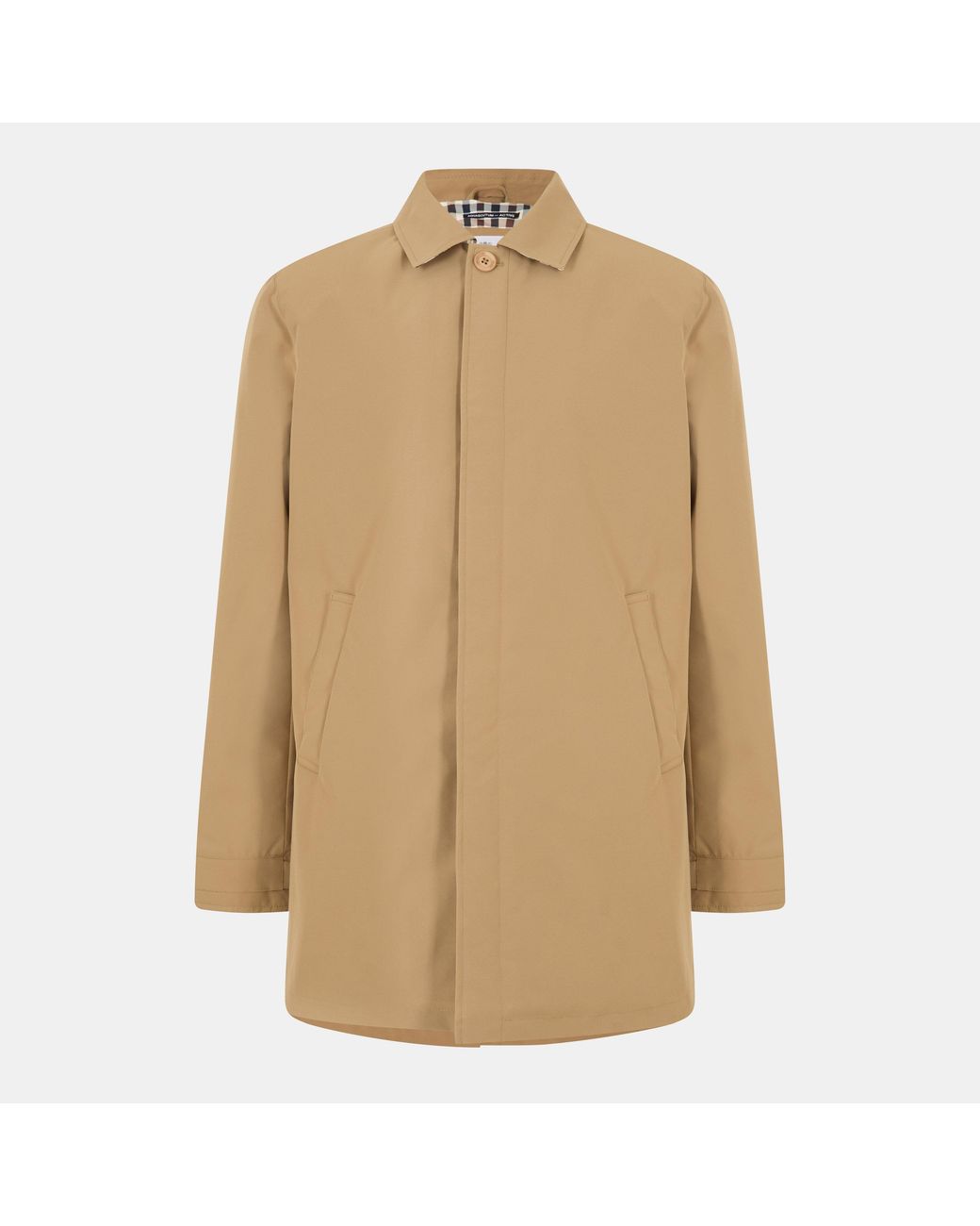 Aquascutum Natural Aquact Mid-Length Weatherproof Trench Coat for men