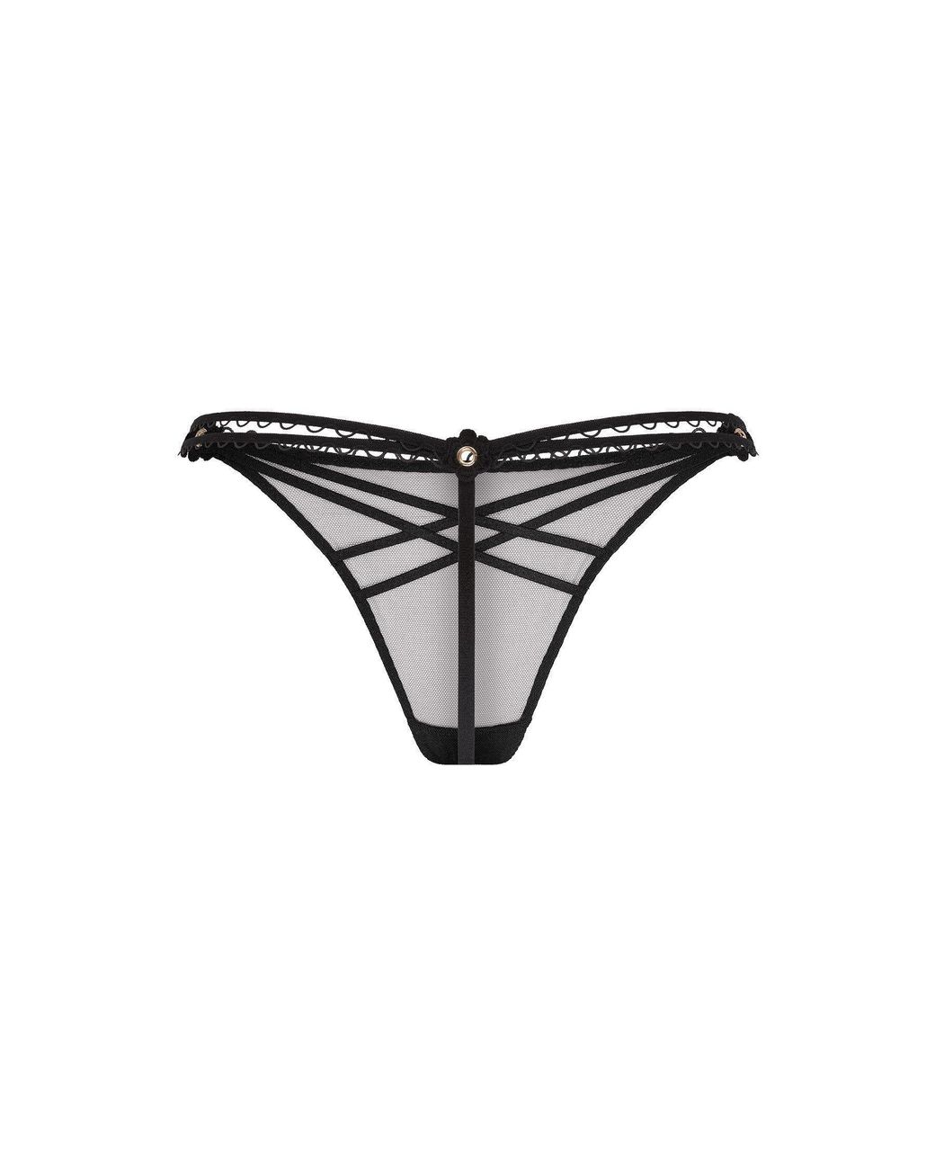 Agent Provocateur Black Doretta Thong