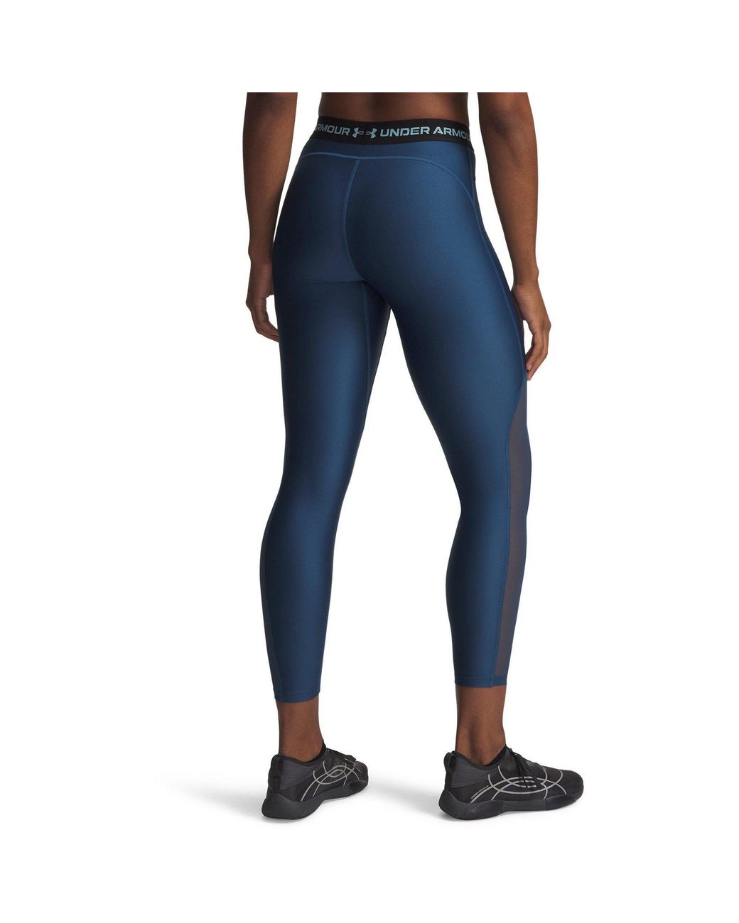 Under Armour Blue Heatgear Mesh Performance Gym Legging