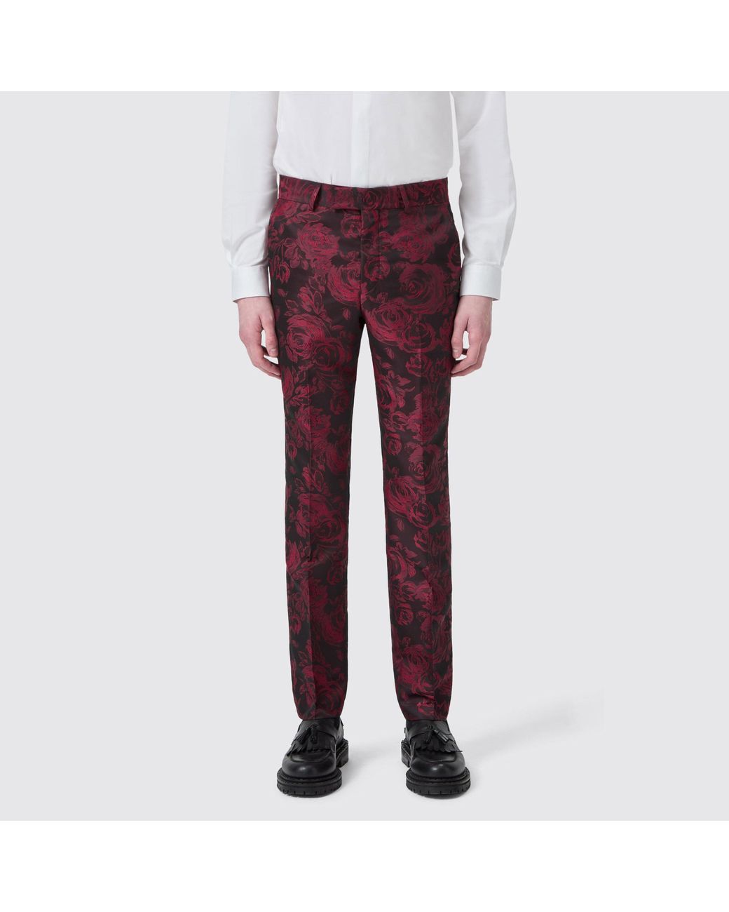 Twisted Tailor Red Era Slim Fit Trouser for men