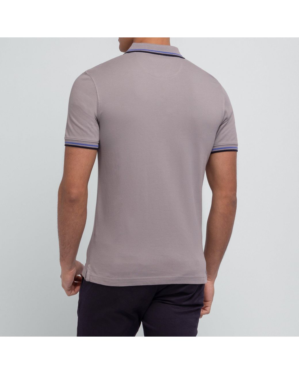 Eden Park Purple Aqua Shortsleeved Polo for men