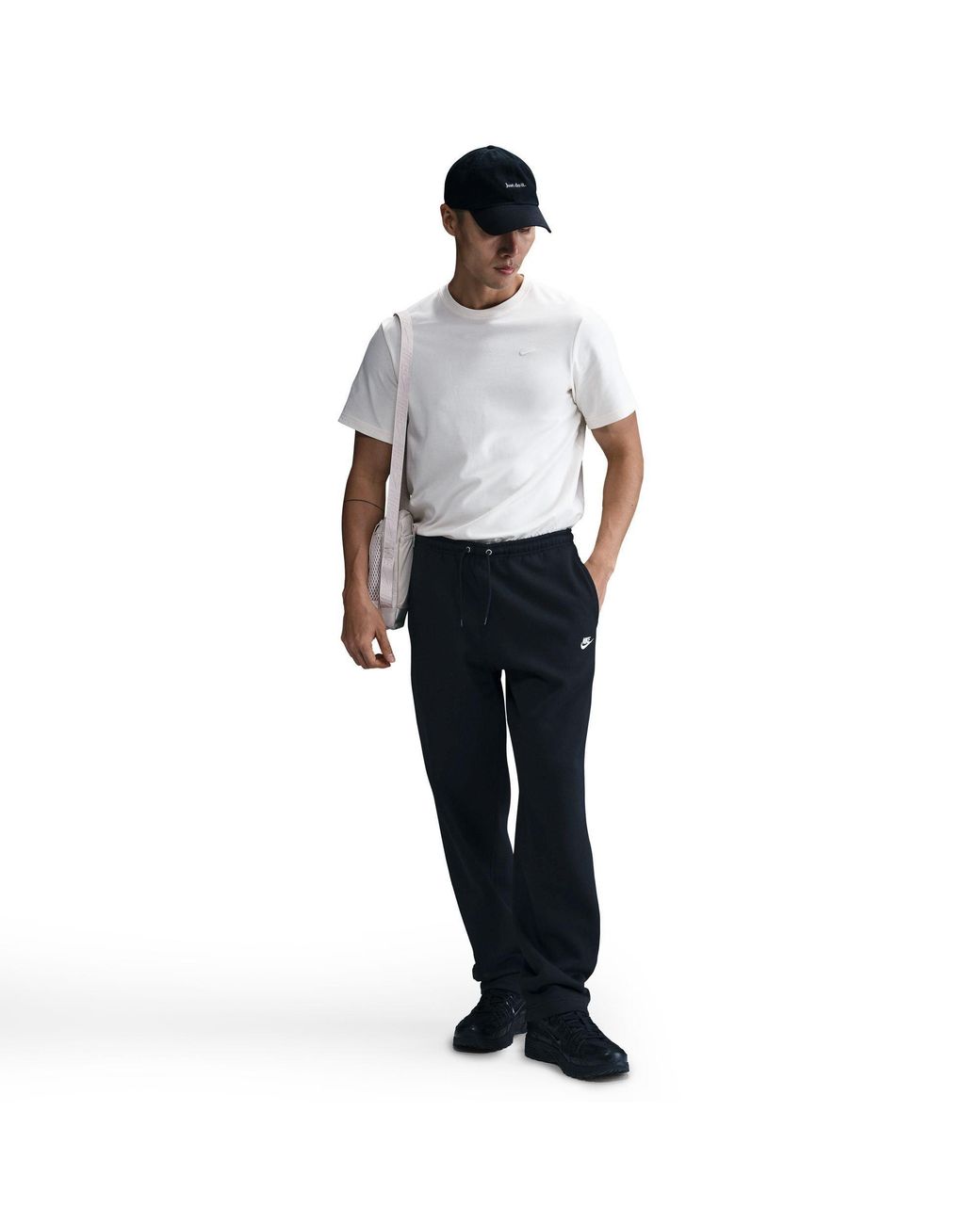 Nike Black Sportswear Club Fleece Pants for men