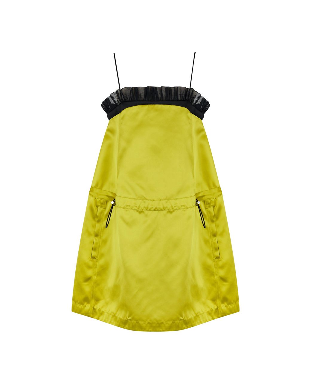 Off-White c/o Virgil Abloh Yellow Streamlined Contemporary Mini Dress