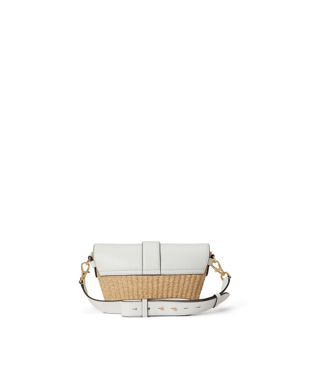Ralph Lauren White Straw Bag
