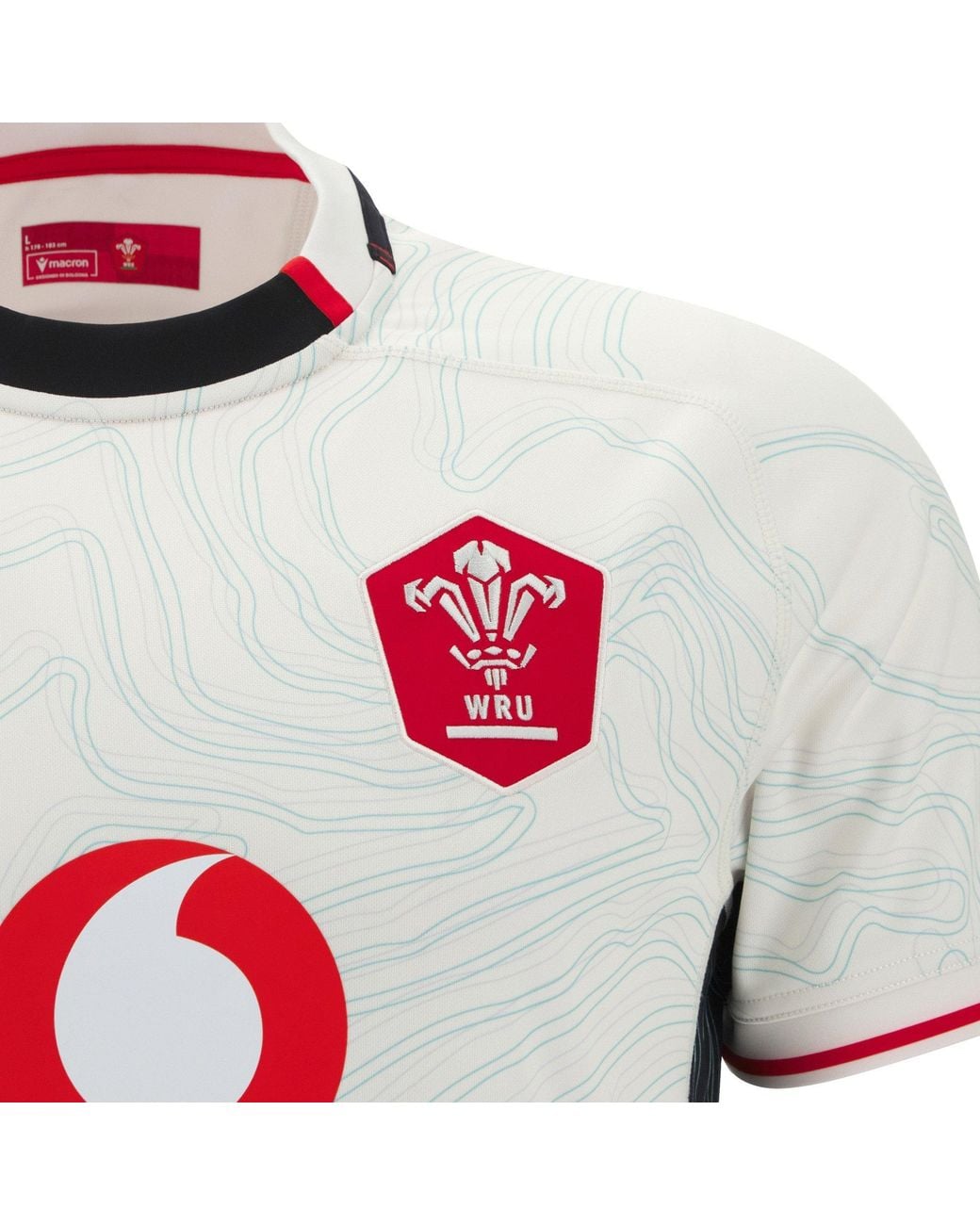 MACRON White Wales Rugby Union Away Shirt 2025 Adults for men