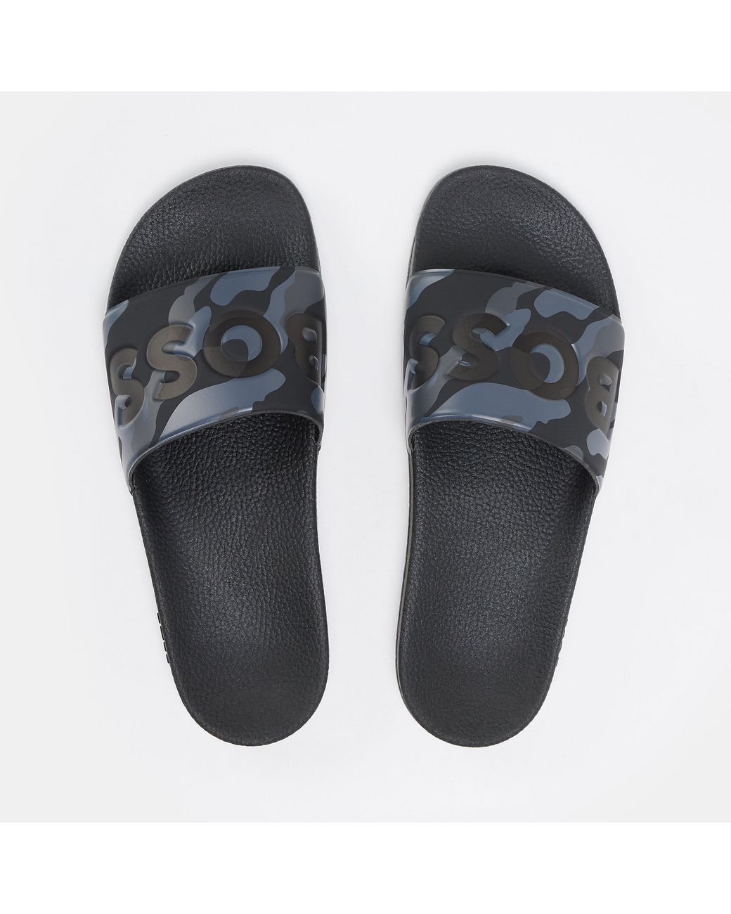 Boss Multicolor Comfy Slider Sandals With Logo Detail (Aryeh) for men