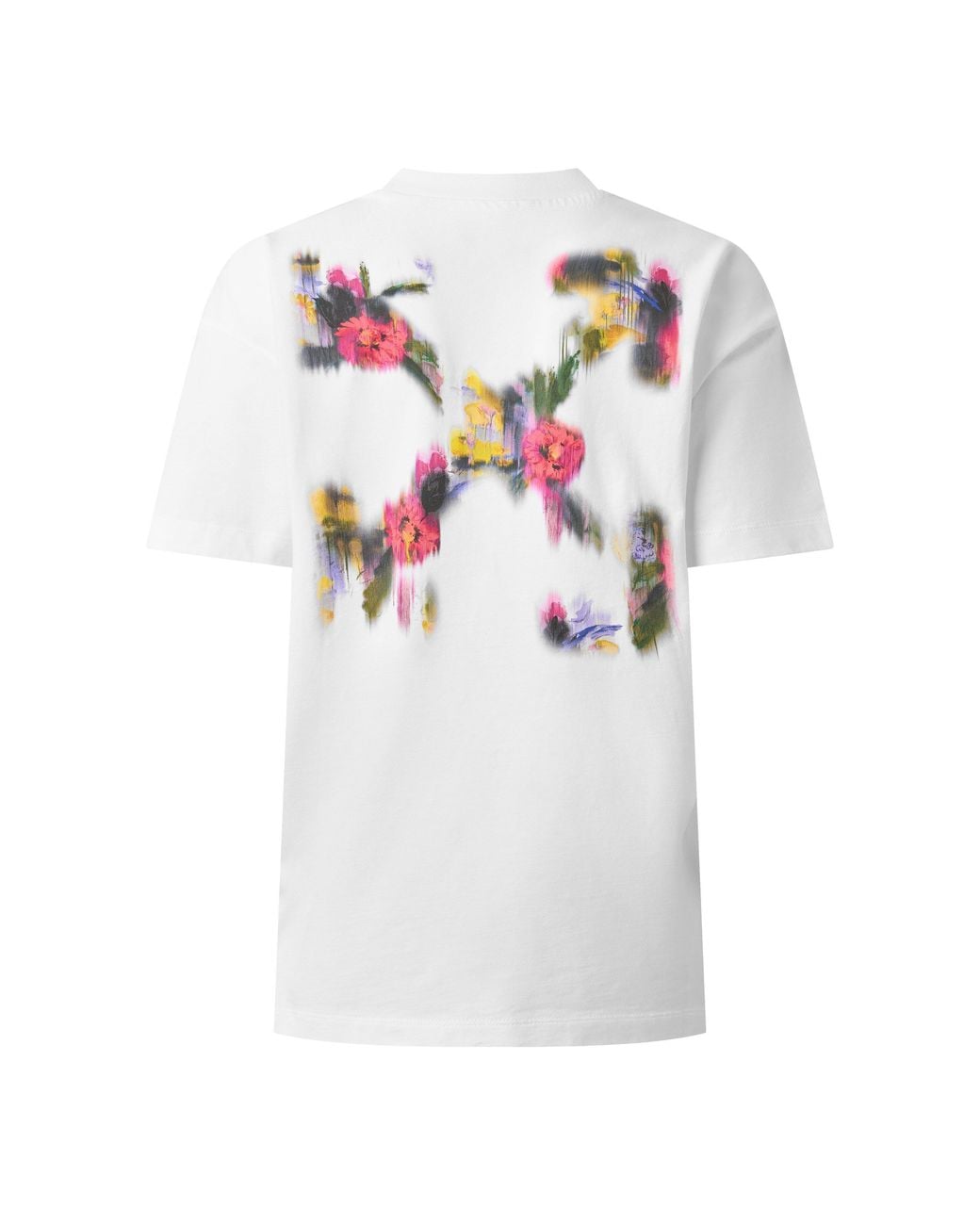 Off-White c/o Virgil Abloh White Chine Flower Cotton Short-Sleeve Oversized-Fit T-Shirt