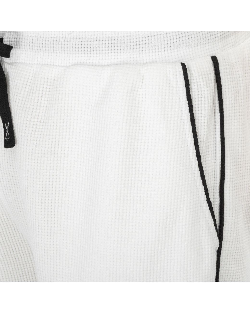 Fabric White Waffle Shorts for men