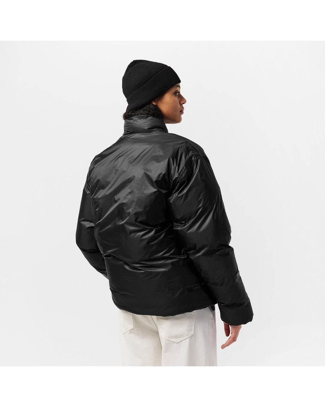 Rains Black Kevo Medium Puffer Jacket