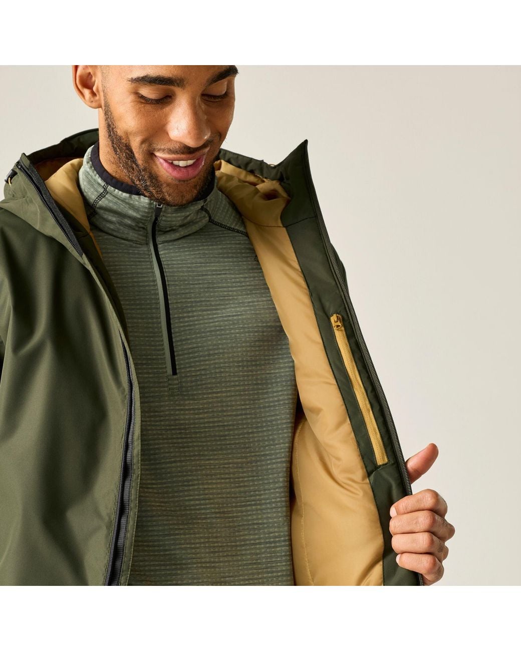 Regatta Green Allston Waterproof Jacket for men