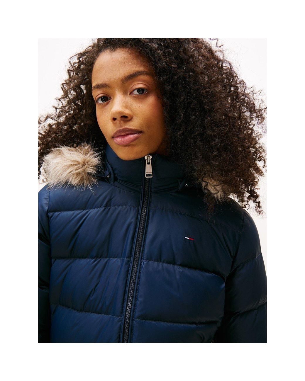 Tommy Hilfiger Blue Tjw Basic Hooded Down Jacket Ext