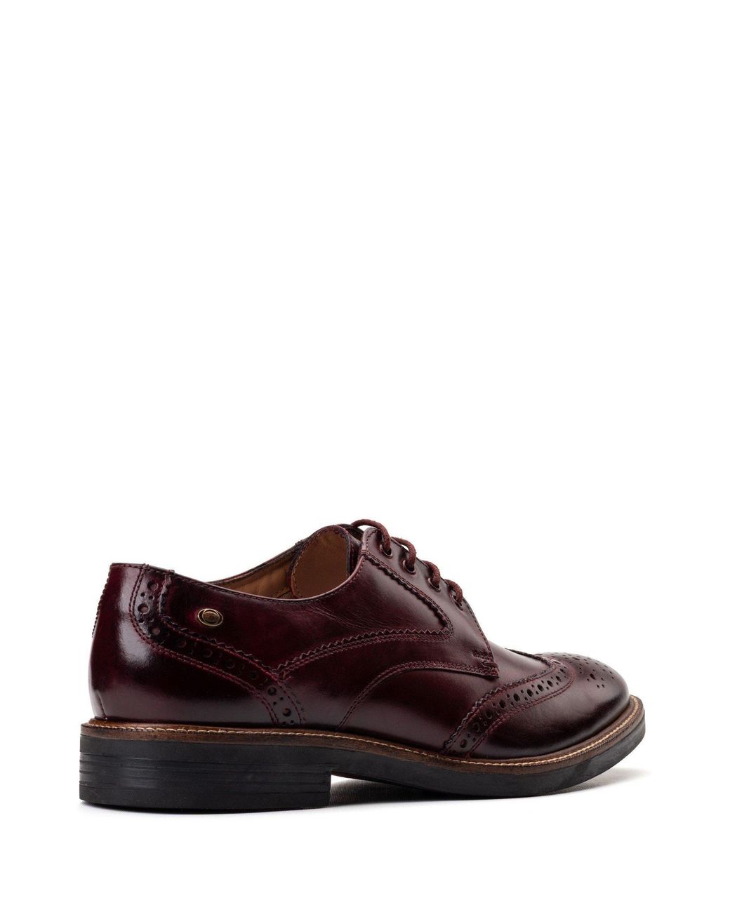 Base London Red York Brogue Shoe for men