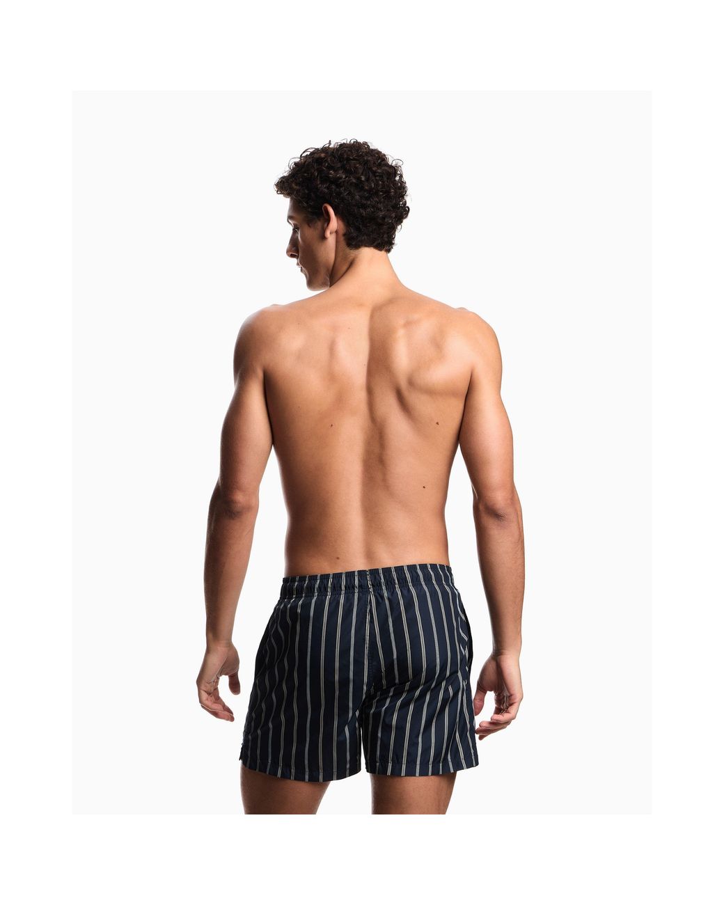 Emporio Armani Blue Boxer Beachwear Swimming Trunks for men