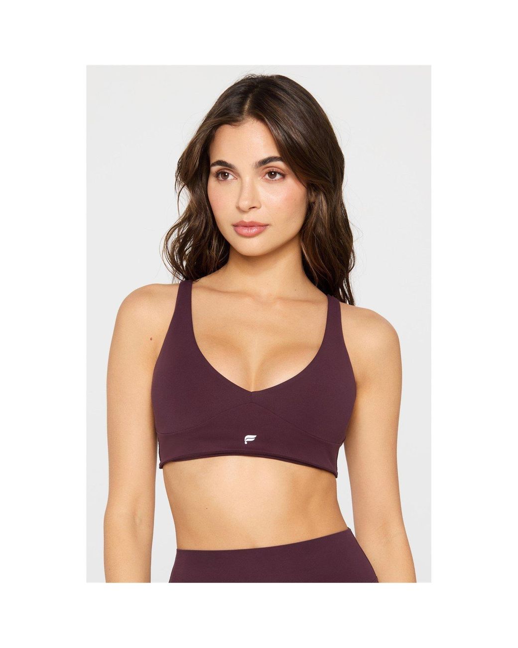 Fabletics Red Pureluxe Low-Impact Sports Bra