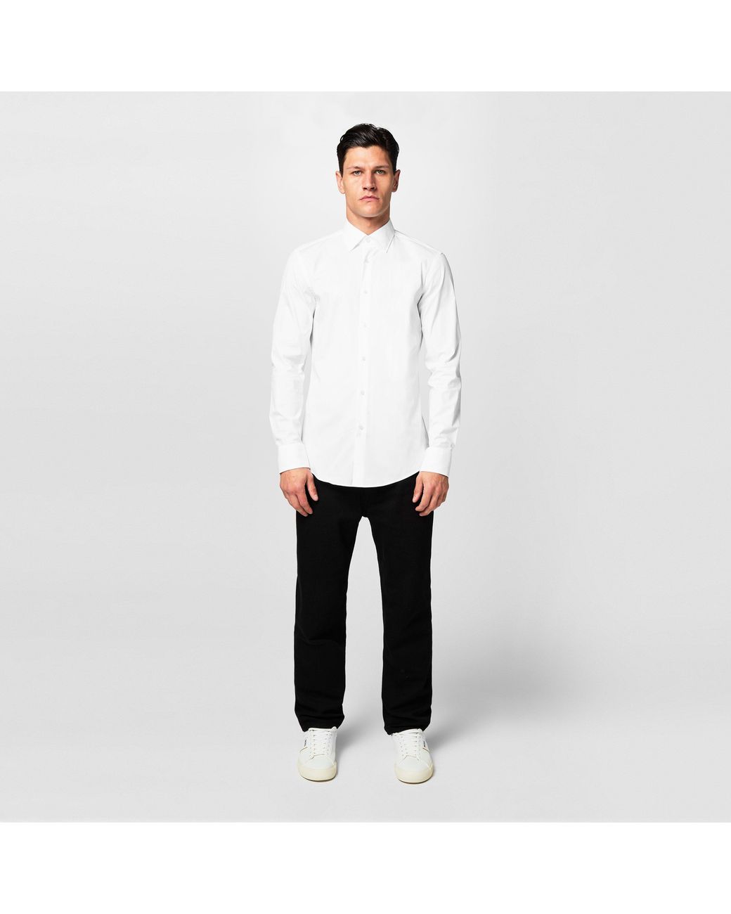 Boss White Hbb Hank Kent Shirt, Precision Tailoring, Comfort for men