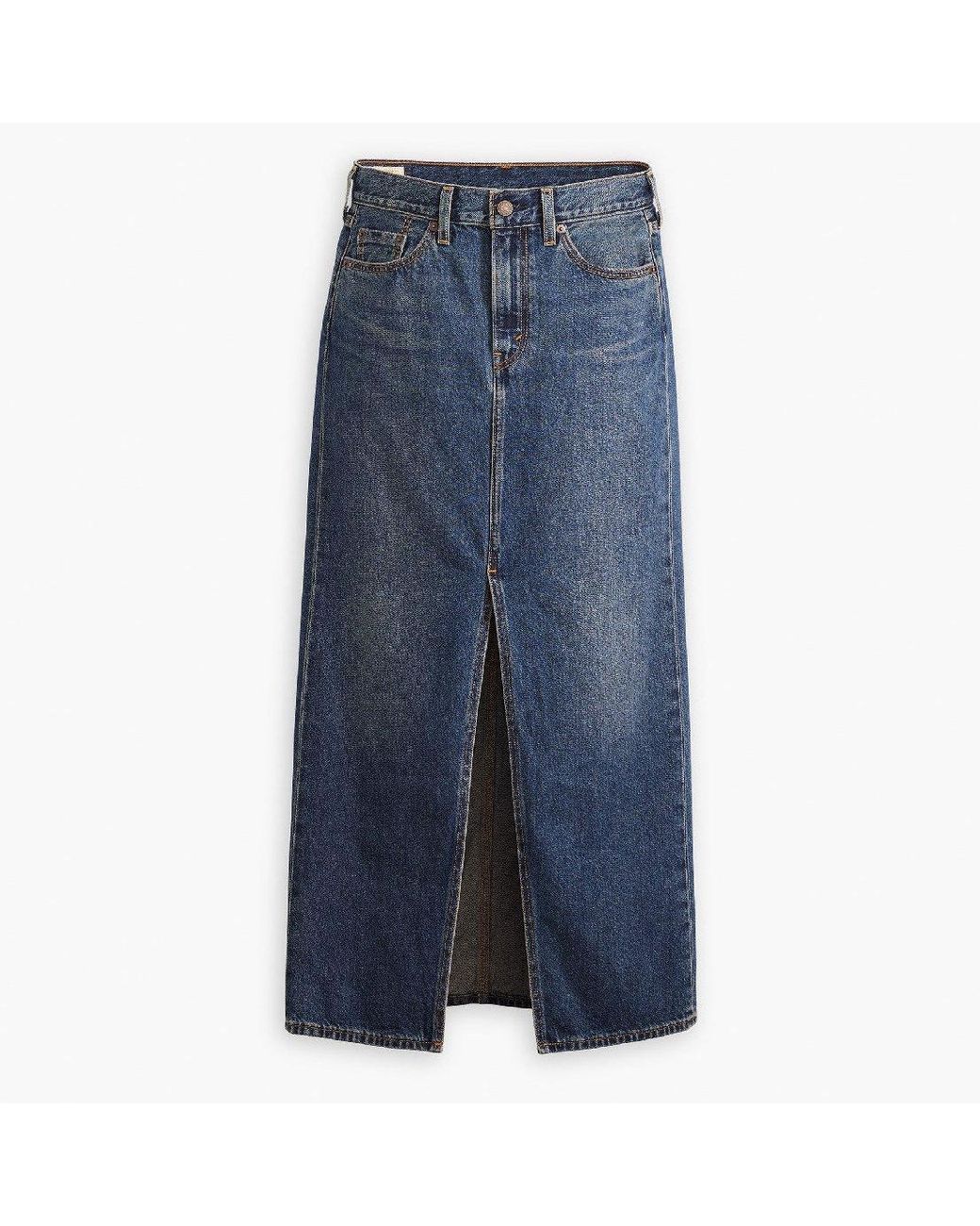 Levi's Blue Levi's Ankle Column Denim Skirt