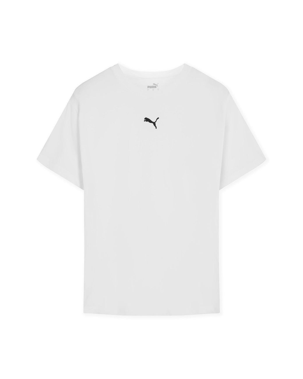 PUMA White Ess Boyfriend Regular Fit T-Shirt