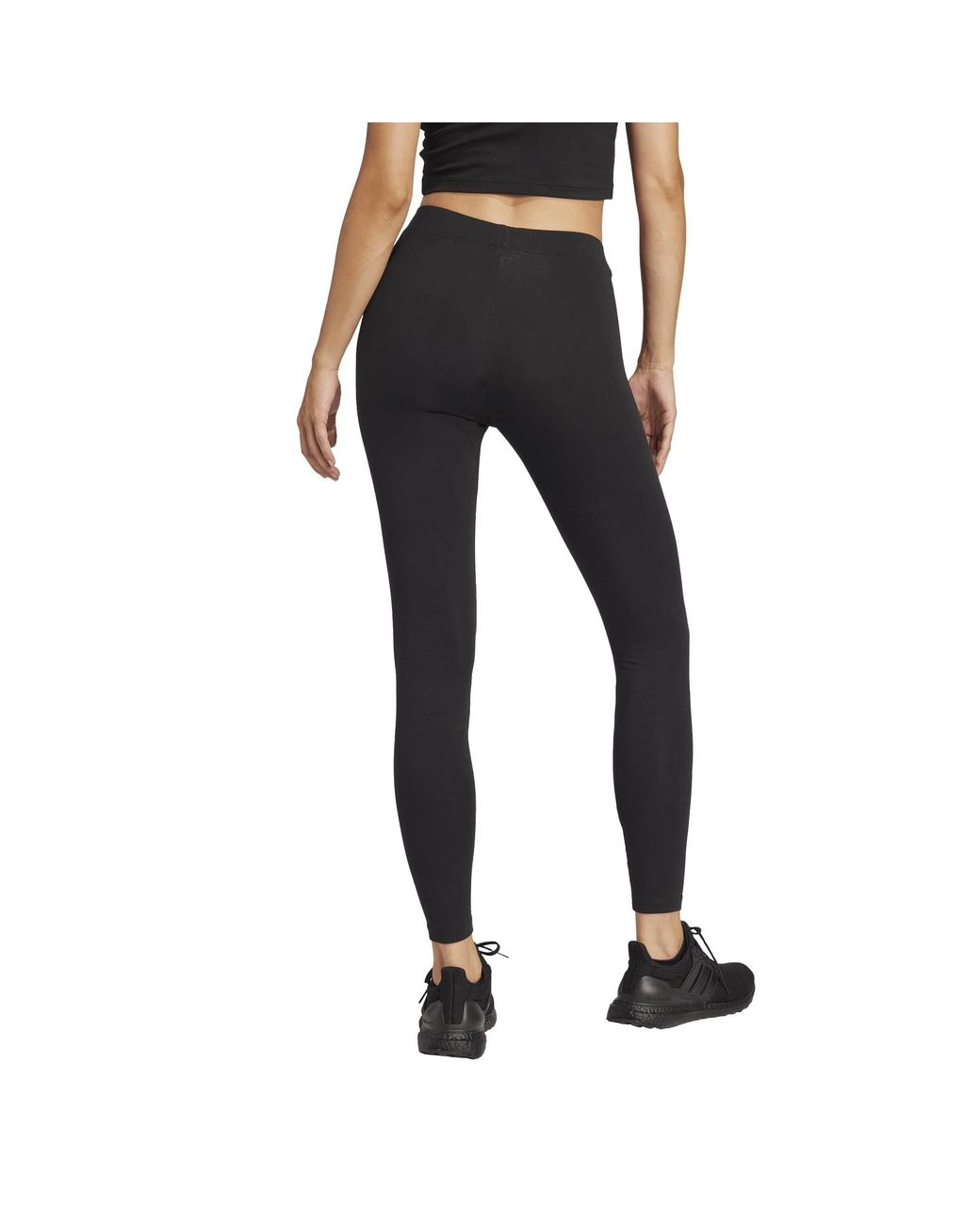 Adidas Black Essentials 3 Stripe Leggings