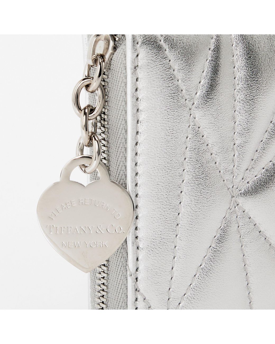 Tiffany & Co White Pad Zipped Coin Purse