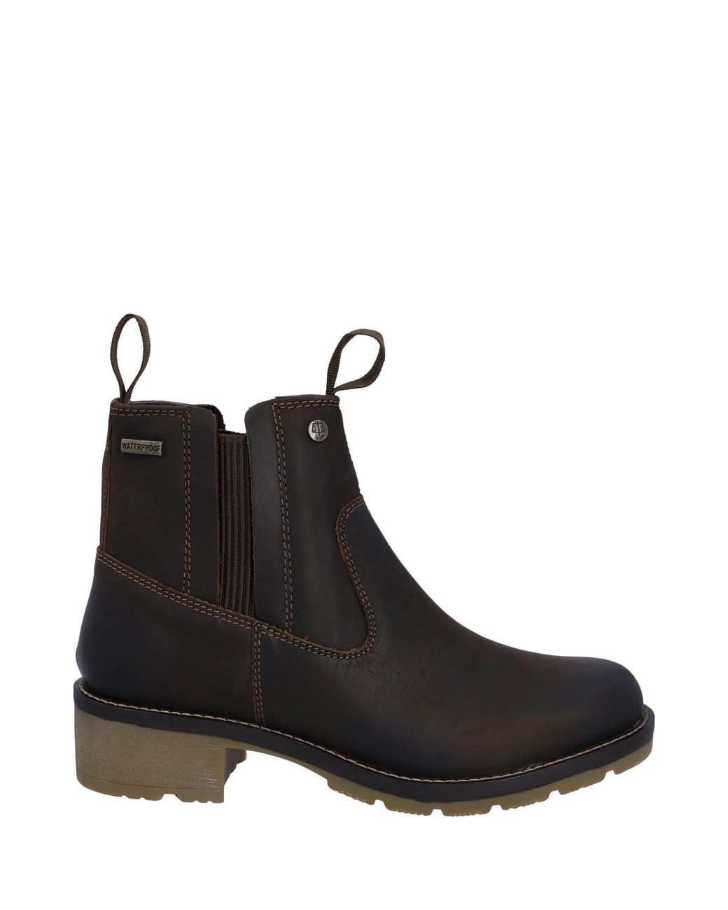 Hunter Black Skye Dealer Waterproof Flat Ankle Boots