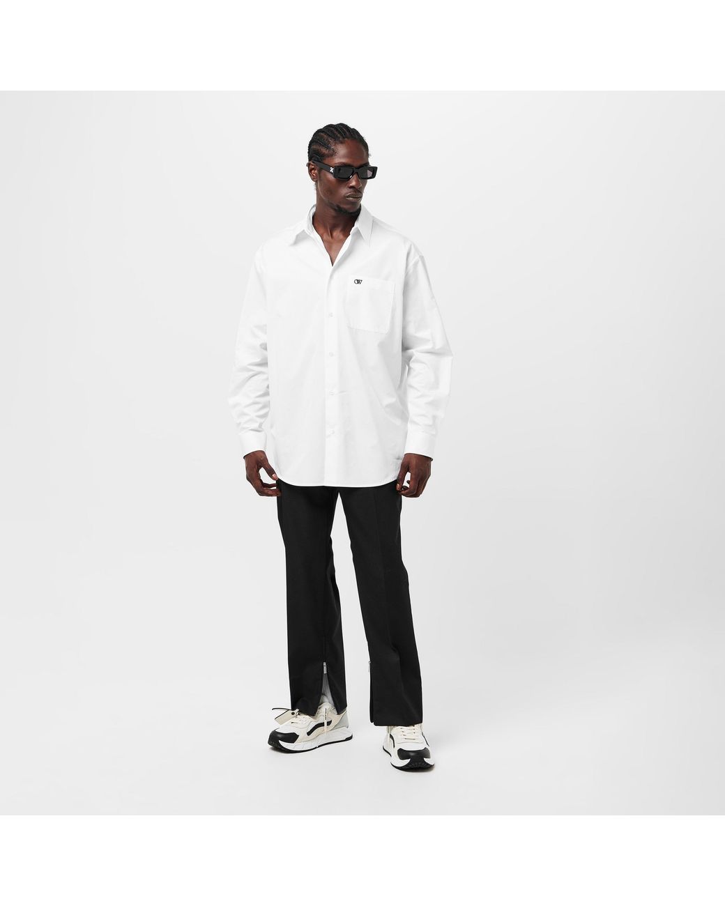 Off-White c/o Virgil Abloh Black Slim Fit Trousers for men