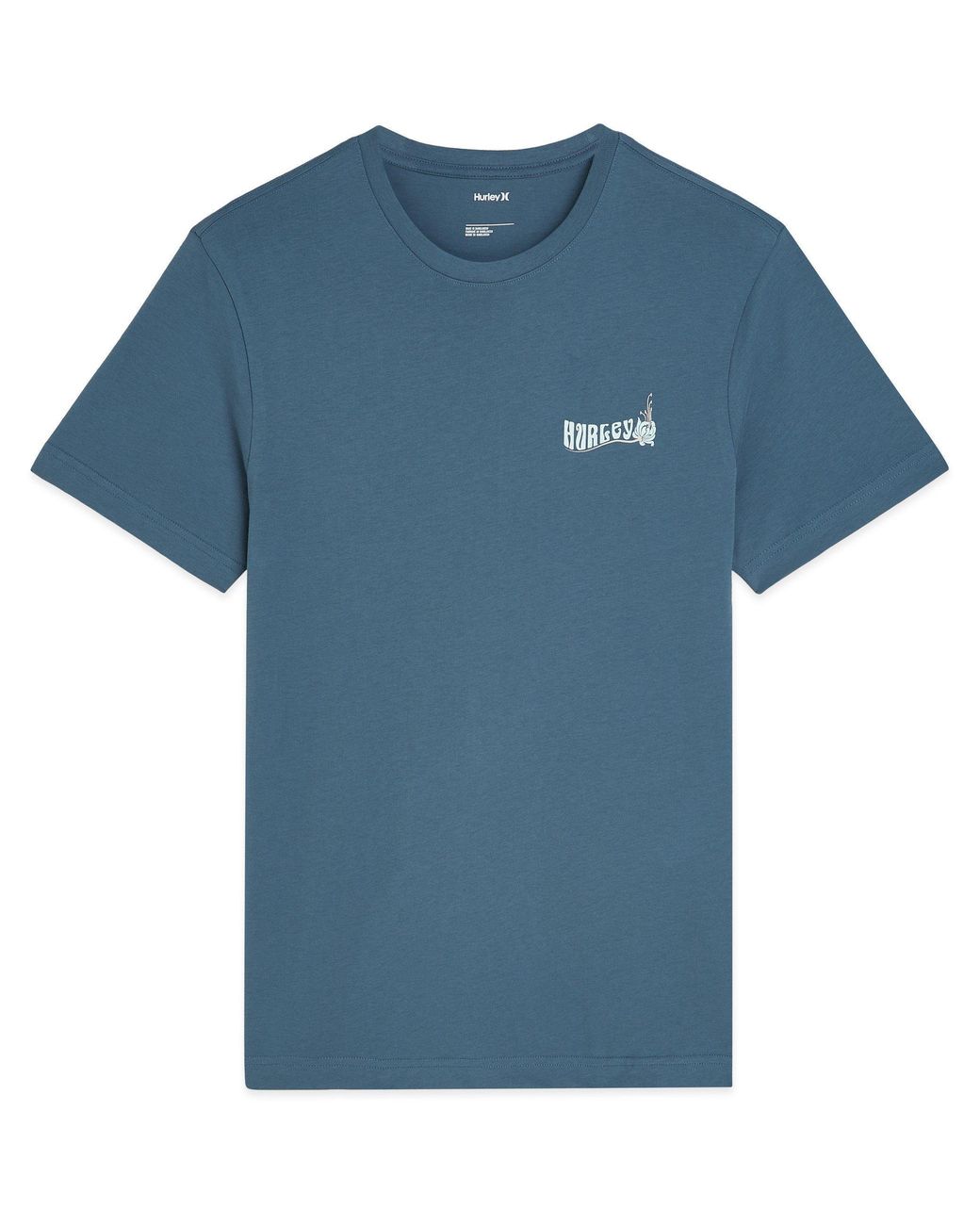 Hurley Blue Graphic T-Shirt for men