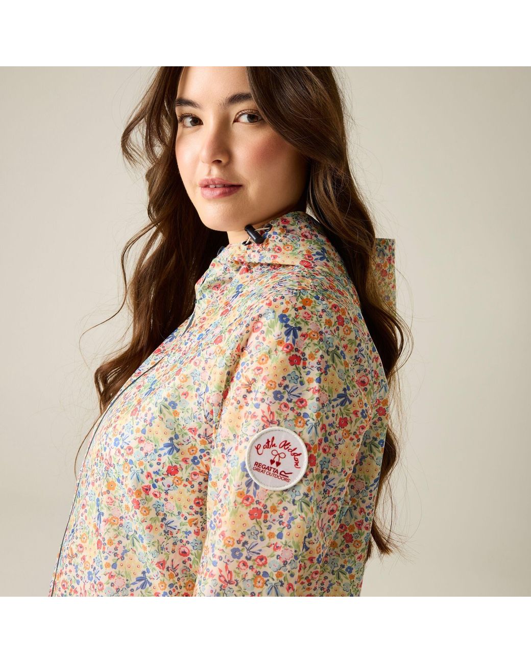 Regatta Natural Cath Kidston Waterproof Pack It Jacket
