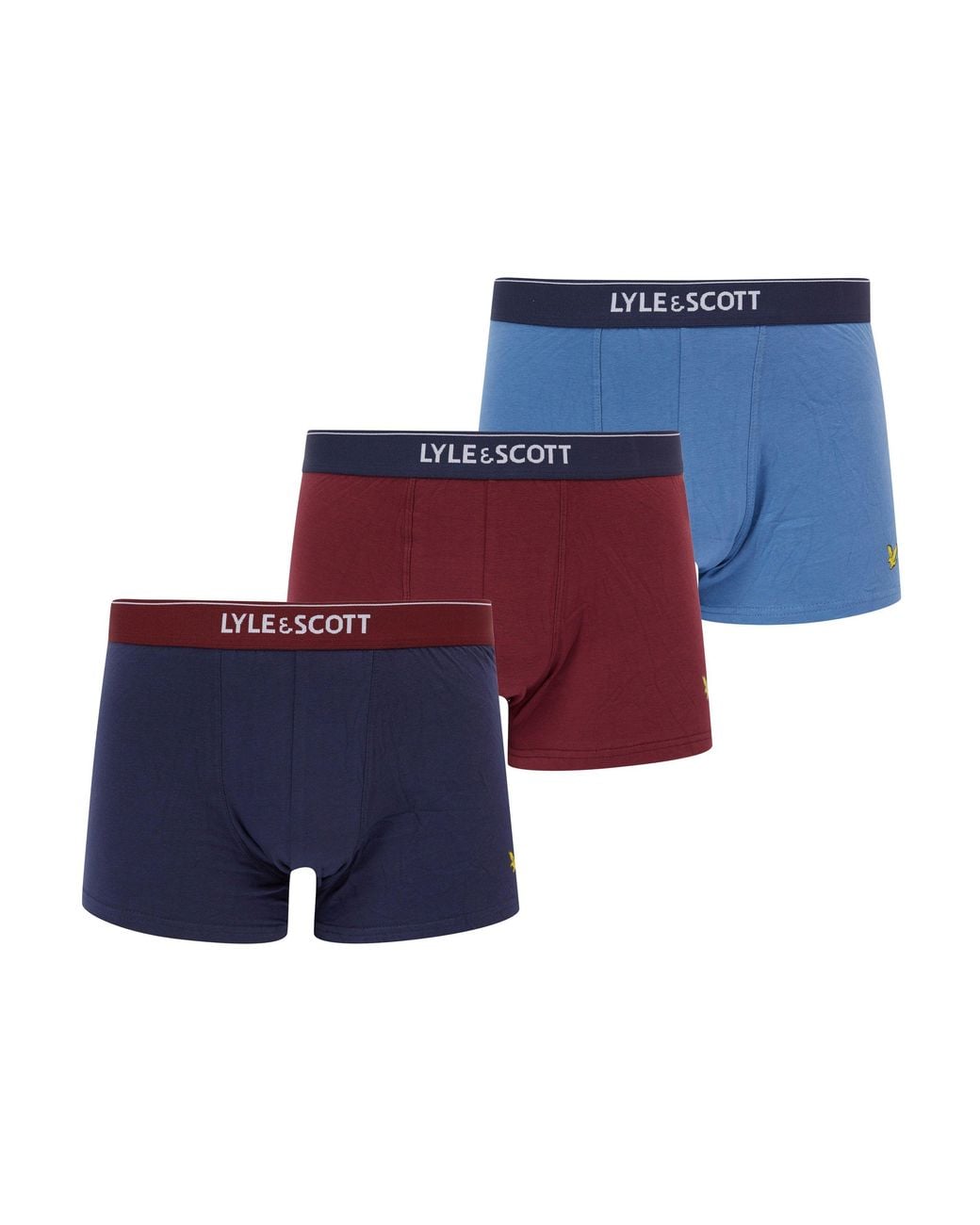 Lyle & Scott Blue Lyle 3 Pk Core Trunk for men