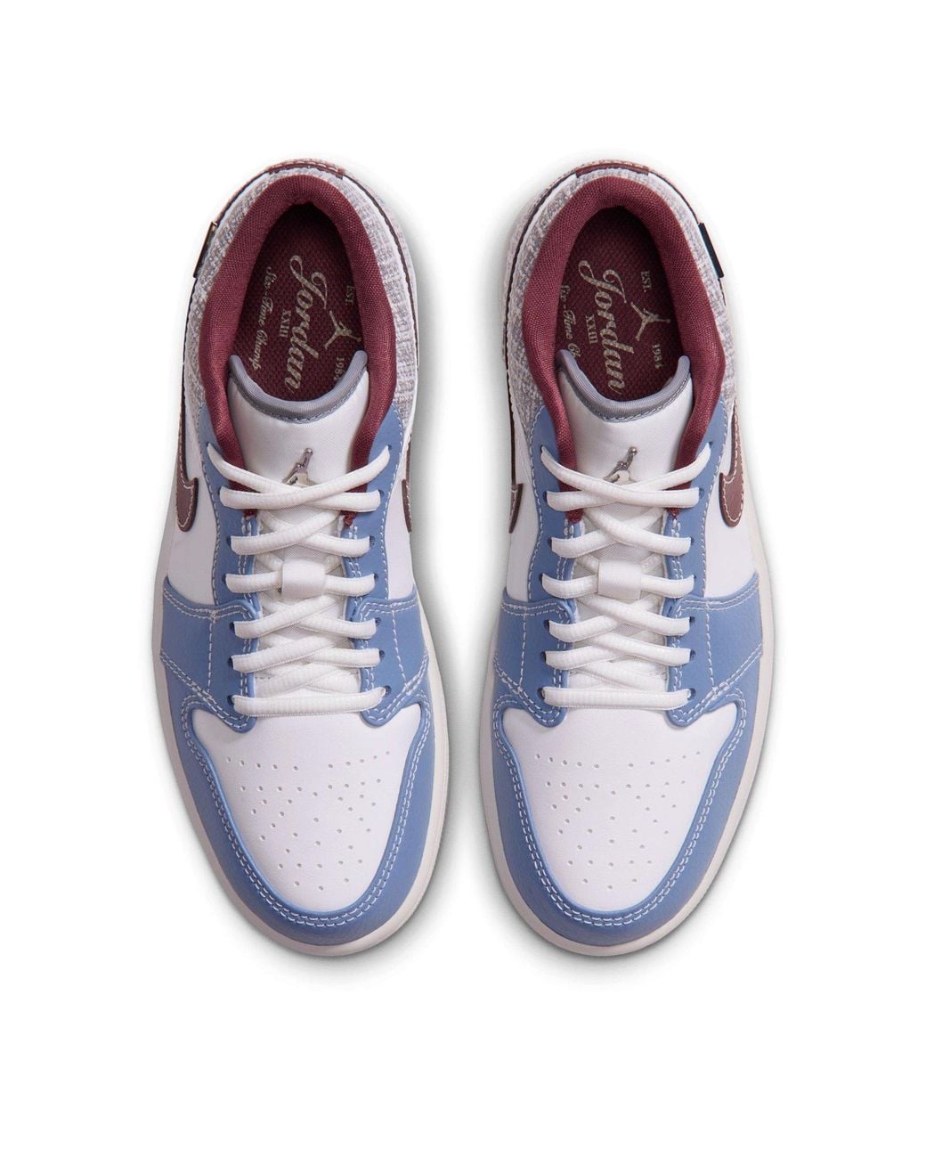 Nike Blue 1 Low Leather Low-Top Trainers